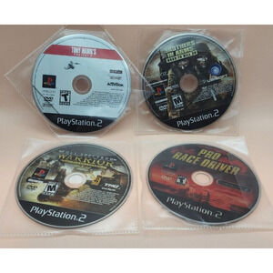4 games- Playstation 2- Road to kill 30, Project 8, Ten Hammers, Pro Race Driver